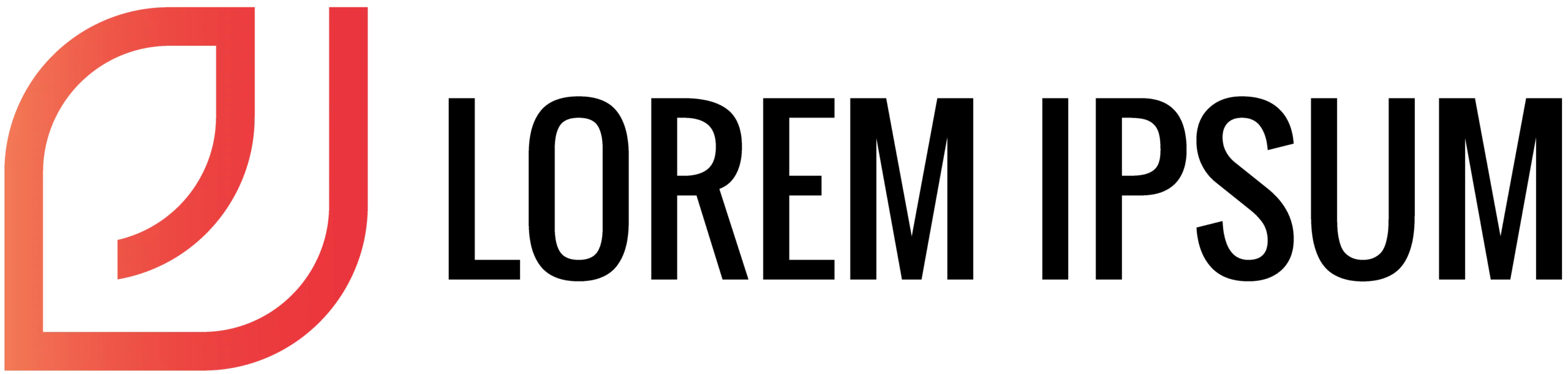a red and orange logo with a black background